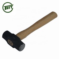 Sledge hammer with short wooden handle